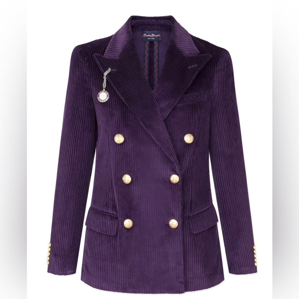 Rowing blazers WOMEN'S ULTRA WIDE-WALE CORDUROY DIANA JACKET in purple